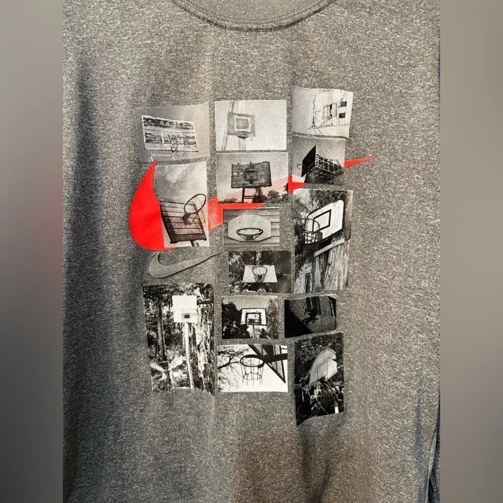 Nike Kids Gray Long Sleeve Shirt - Picture 2 of 5